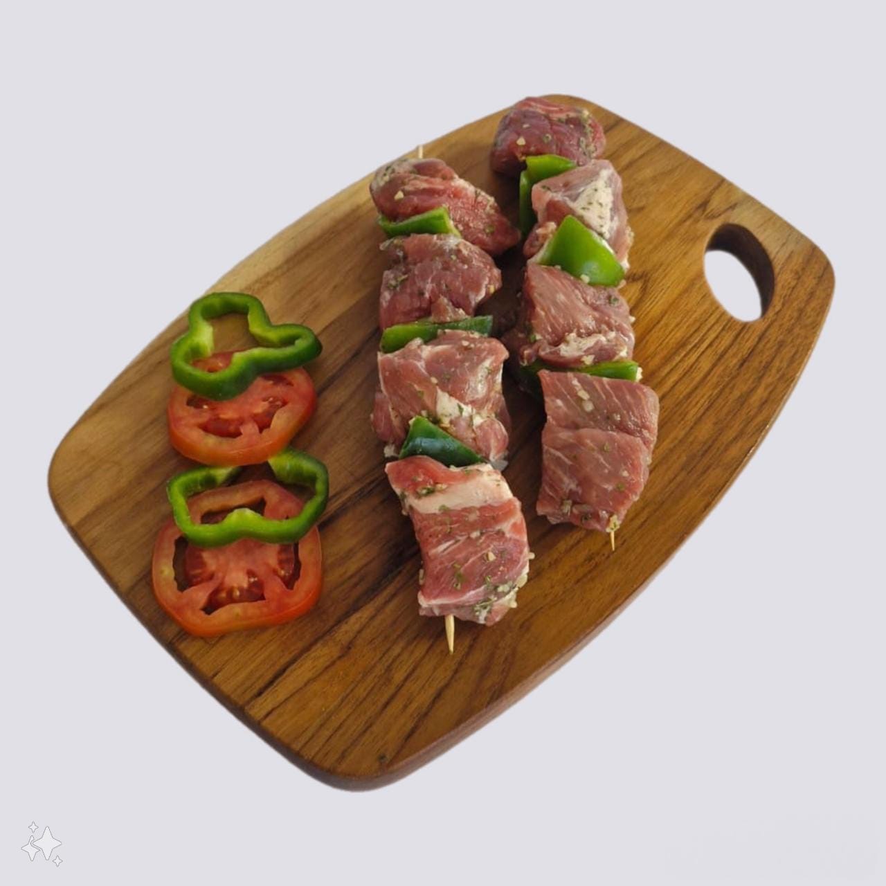 Brochettes de cerdo