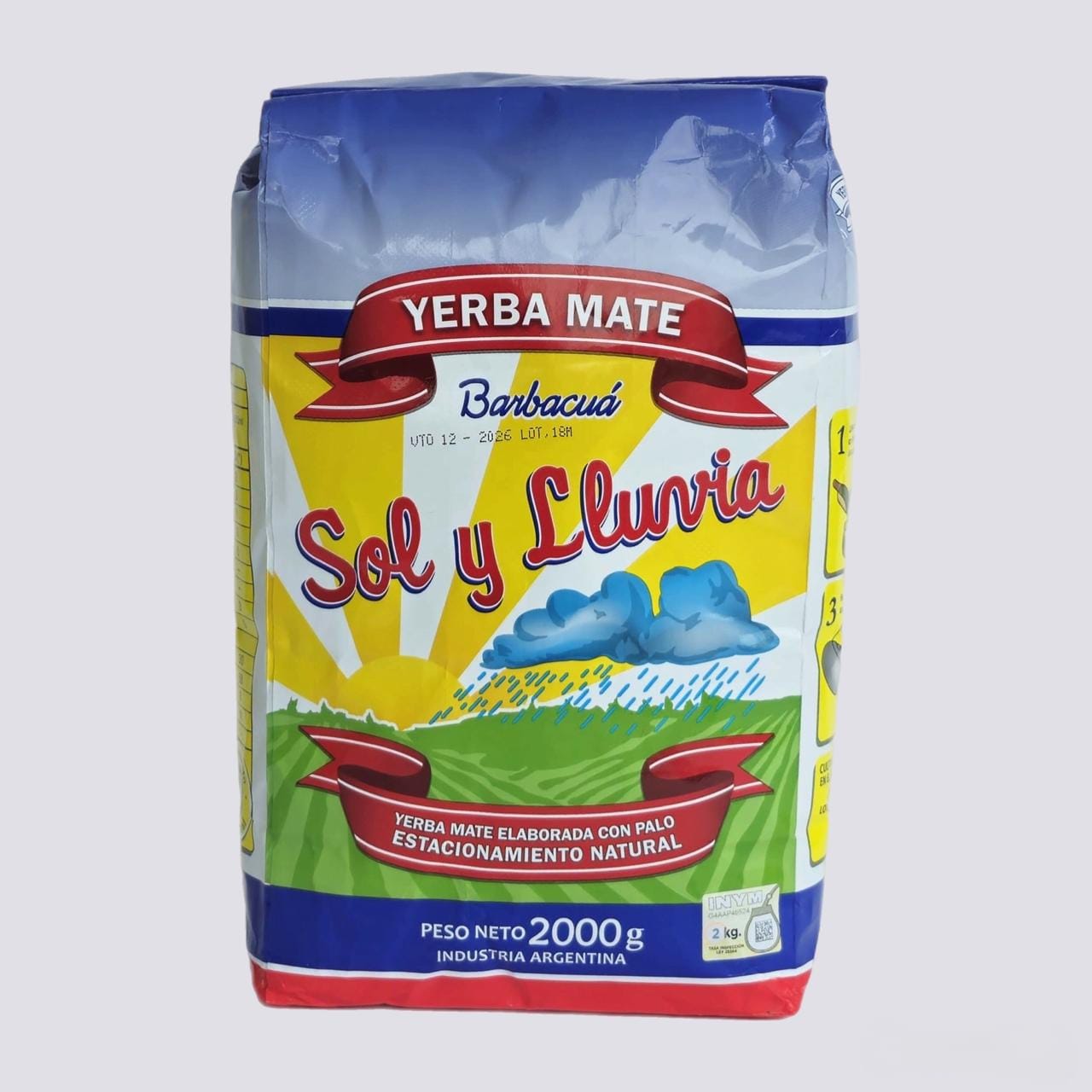 yerba mate sol y lluvia x2kg